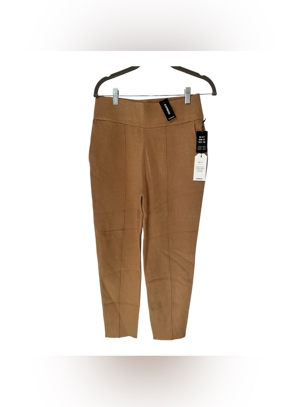 Express Camel Ponte Ankle Pants